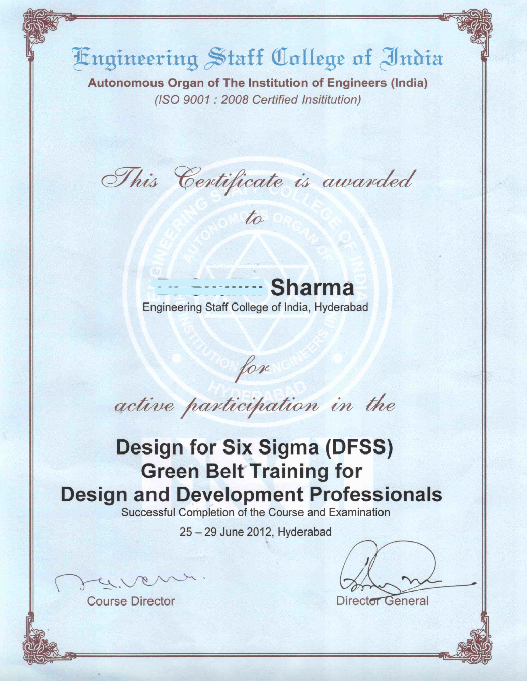 Design For Six Sigma-Preventing Probable Issues